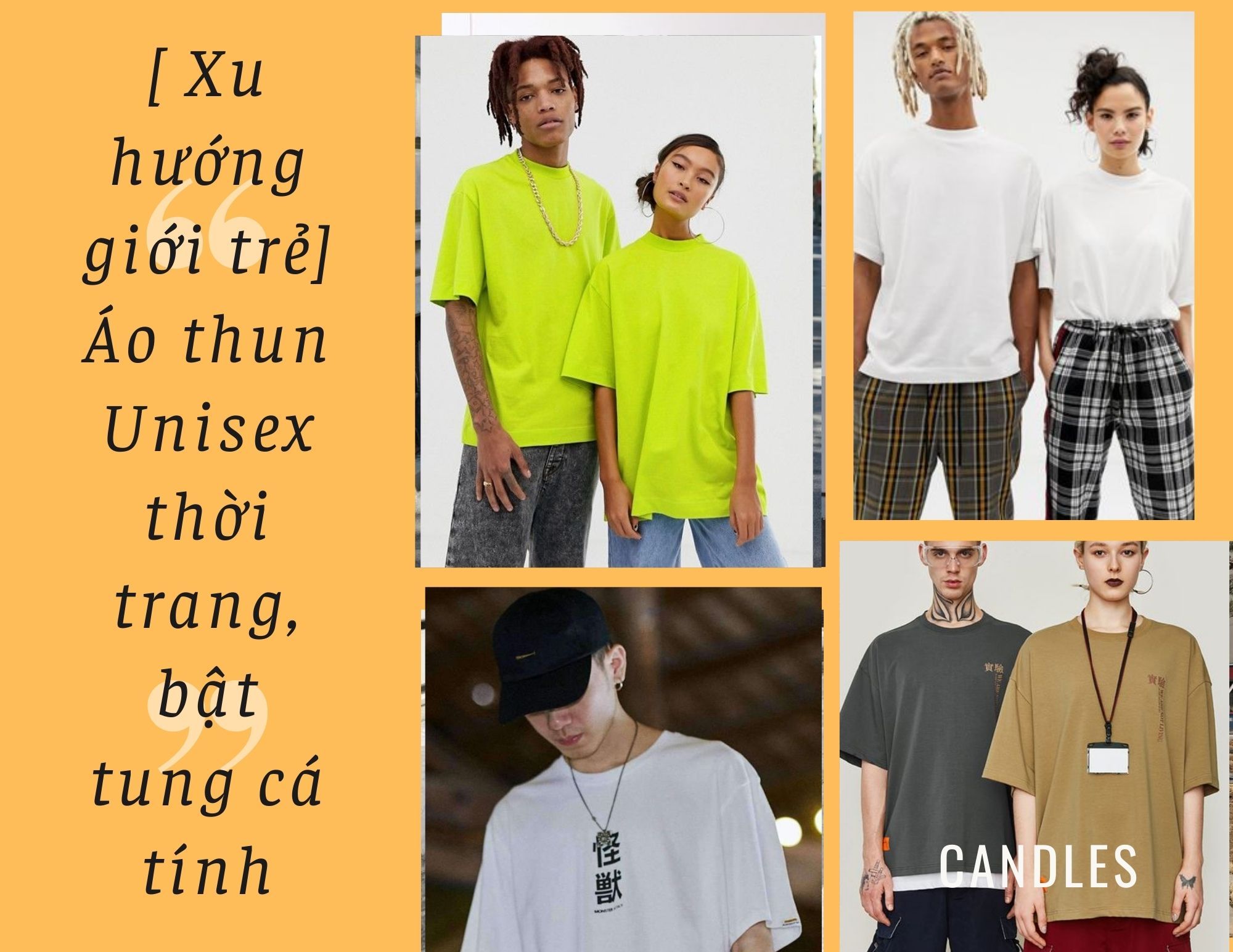 [Xu hướng giới trẻ] Áo thun Unisex thời trang, bật tung cá tính