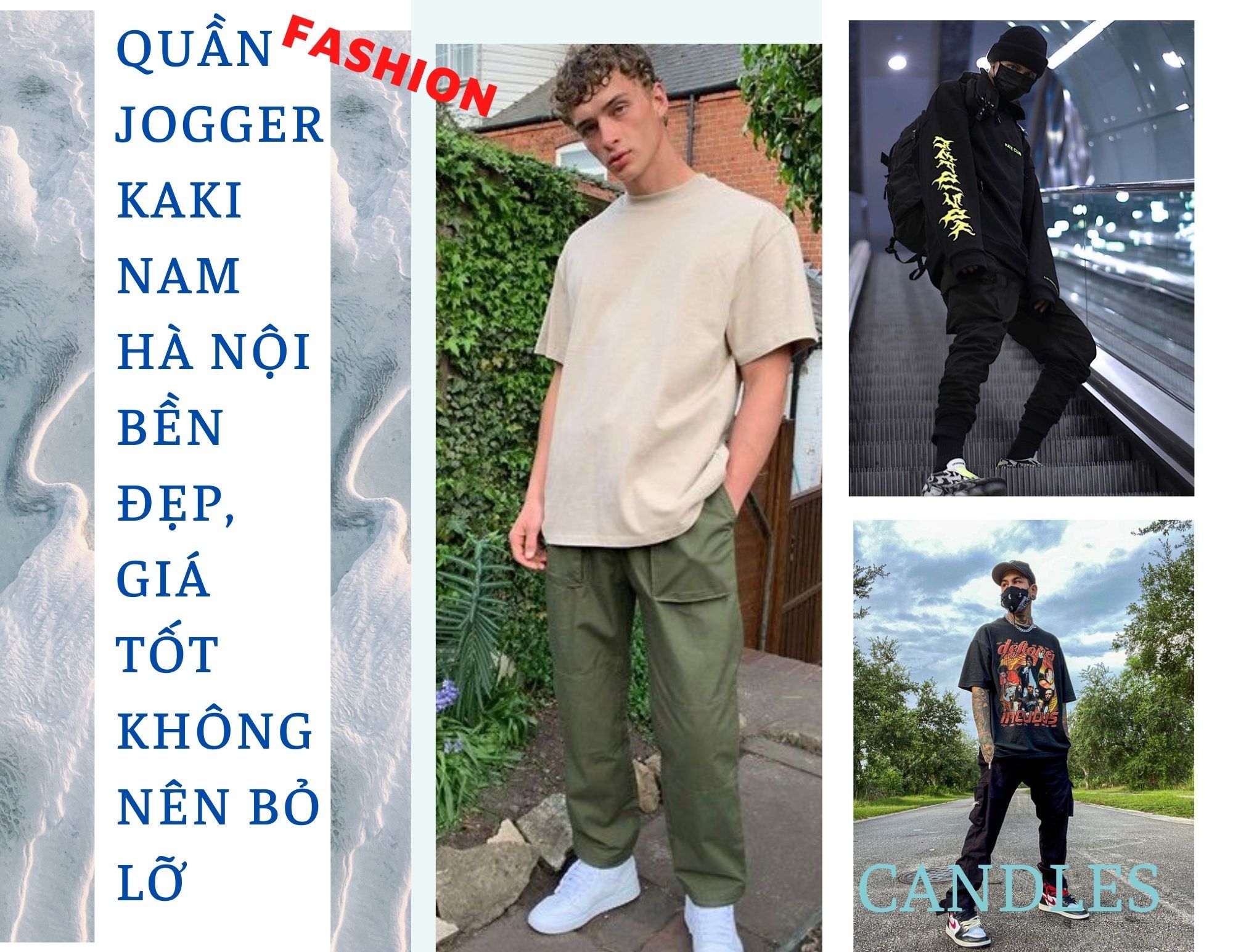 Quần Jogger kaki nam Hà Nội bền đẹp, giá tốt không nên bỏ lỡ