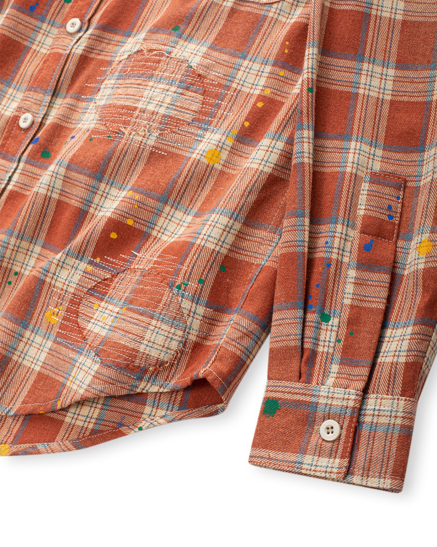 Candles Patchwork Flannel Shirt