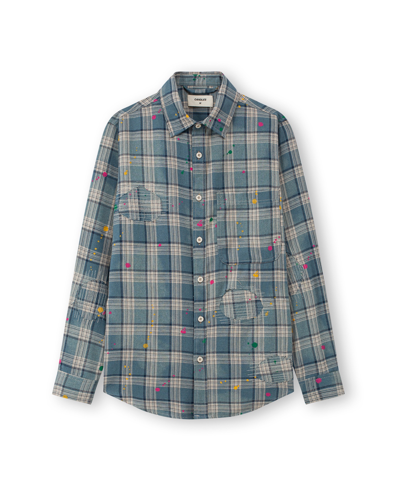 Candles Patchwork Flannel Shirt