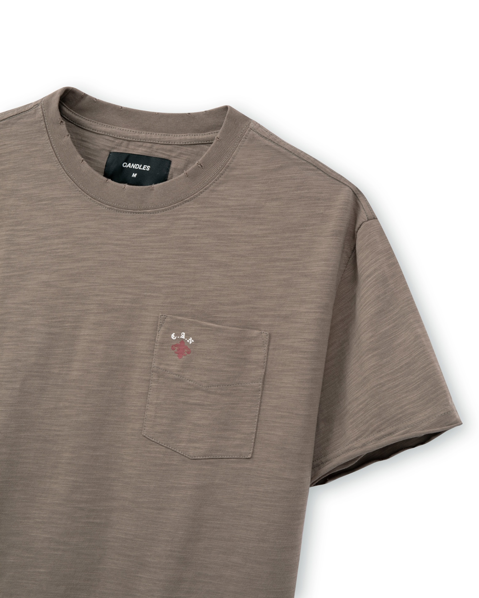 Candles Floral Logo T-shirt Brown