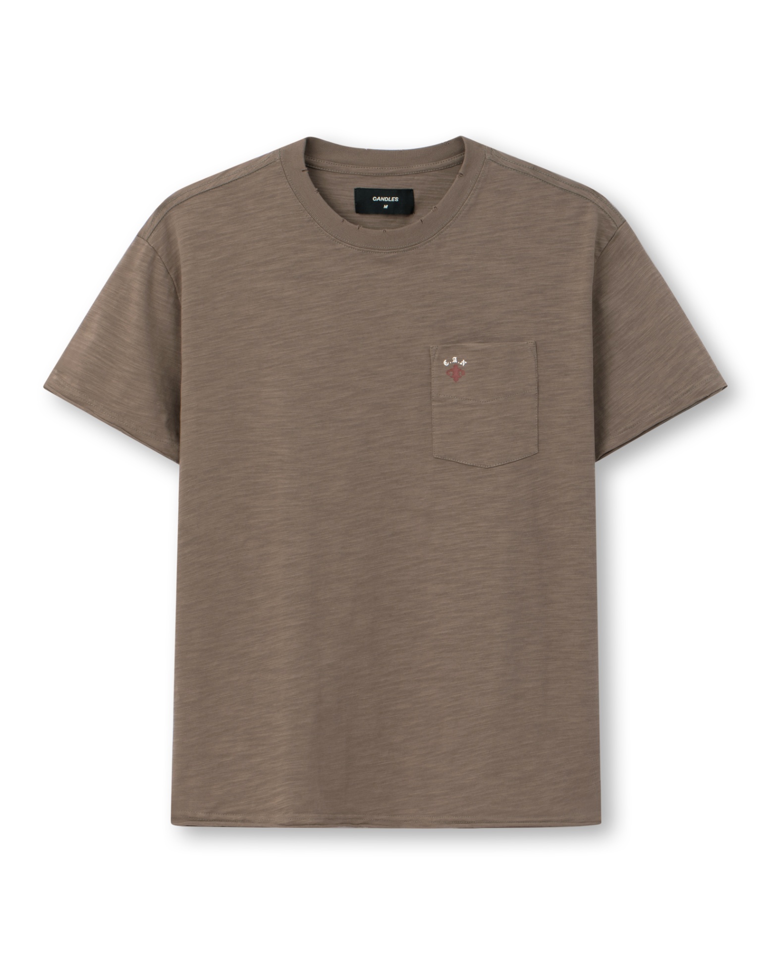 Candles Floral Logo T-shirt Brown