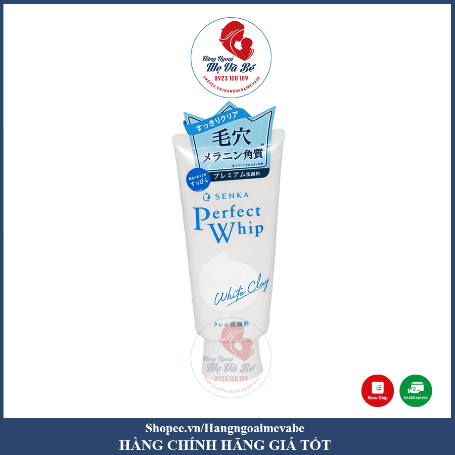 Sữa rửa mặt tạo bọt Senka Perfect Whip 120g Nhật Bản