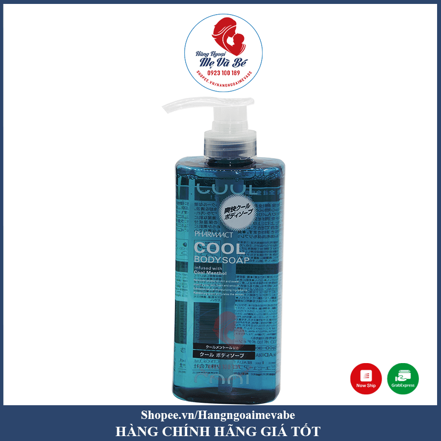 Sữa tắm Cool Body Soap Pharmaact 550ml Nhật Bản