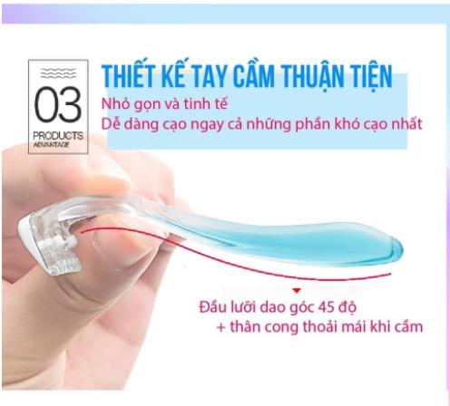 Dao Cạo Bikini Thân Nhựa Kai Razor for Bikini Line bộ 2 cây của Nhật