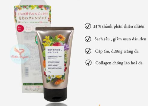Sữa Rửa Mặt Thảo Mộc Botanical Marche Nhật Bản 120g (36/th)