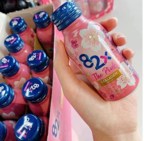 Nước Uống The Pink Collagen 82X Nhật Bản (Hộp 10 Chai 100ml)