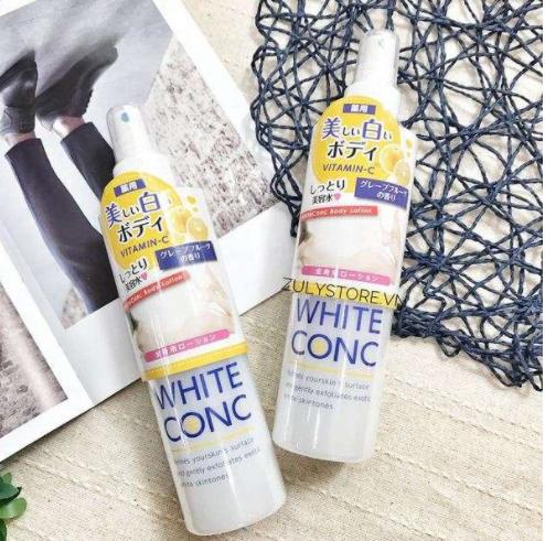 Xịt Dưỡng Trắng Da White Conc Body Lotion Vitamin C 245ml