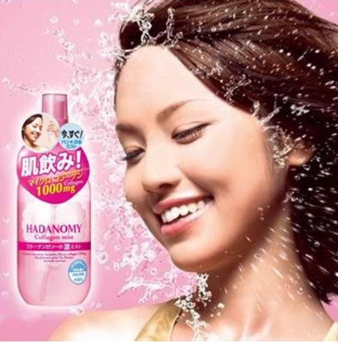 Xịt khoáng Hadanomy Collagen Mist 250ml Nhật Bản (24/th)