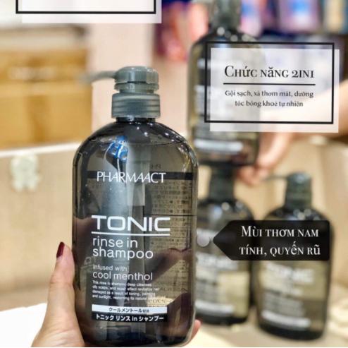Dầu gội nam Tonic Pharmaact Nhật Bản mẫu mới 550mL (t20)