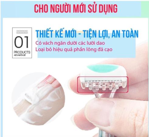 Dao Cạo Bikini Thân Nhựa Kai Razor for Bikini Line bộ 2 cây của Nhật