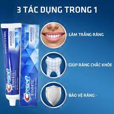 Kem đánh răng Crest 3D White l147g Mỹ (t60)