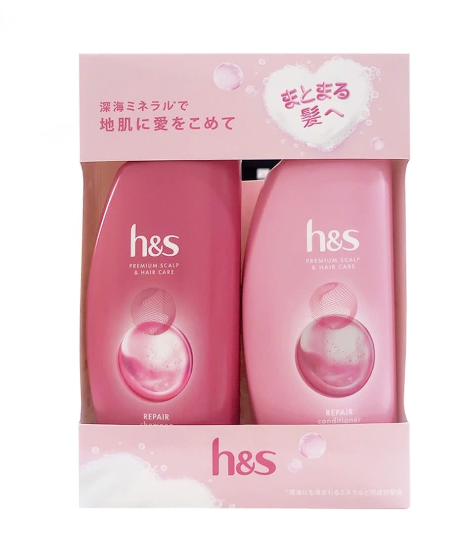 Bộ dầu gội xả H&S HS Nhật Bản 350ml + 350g hỗ trợ cải thiện gàu giảm ngứa phục hồi cấp ẩm