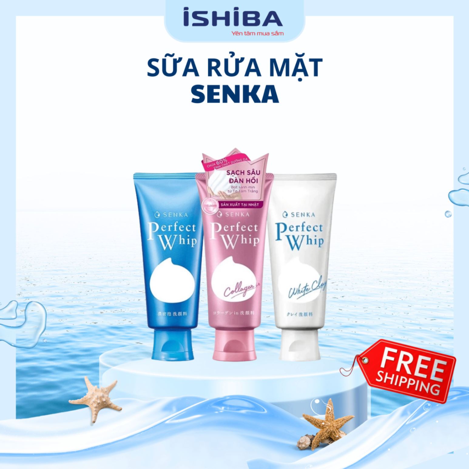 Sữa rửa mặt tạo bọt Senka Perfect Whip 120g Nhật Bản