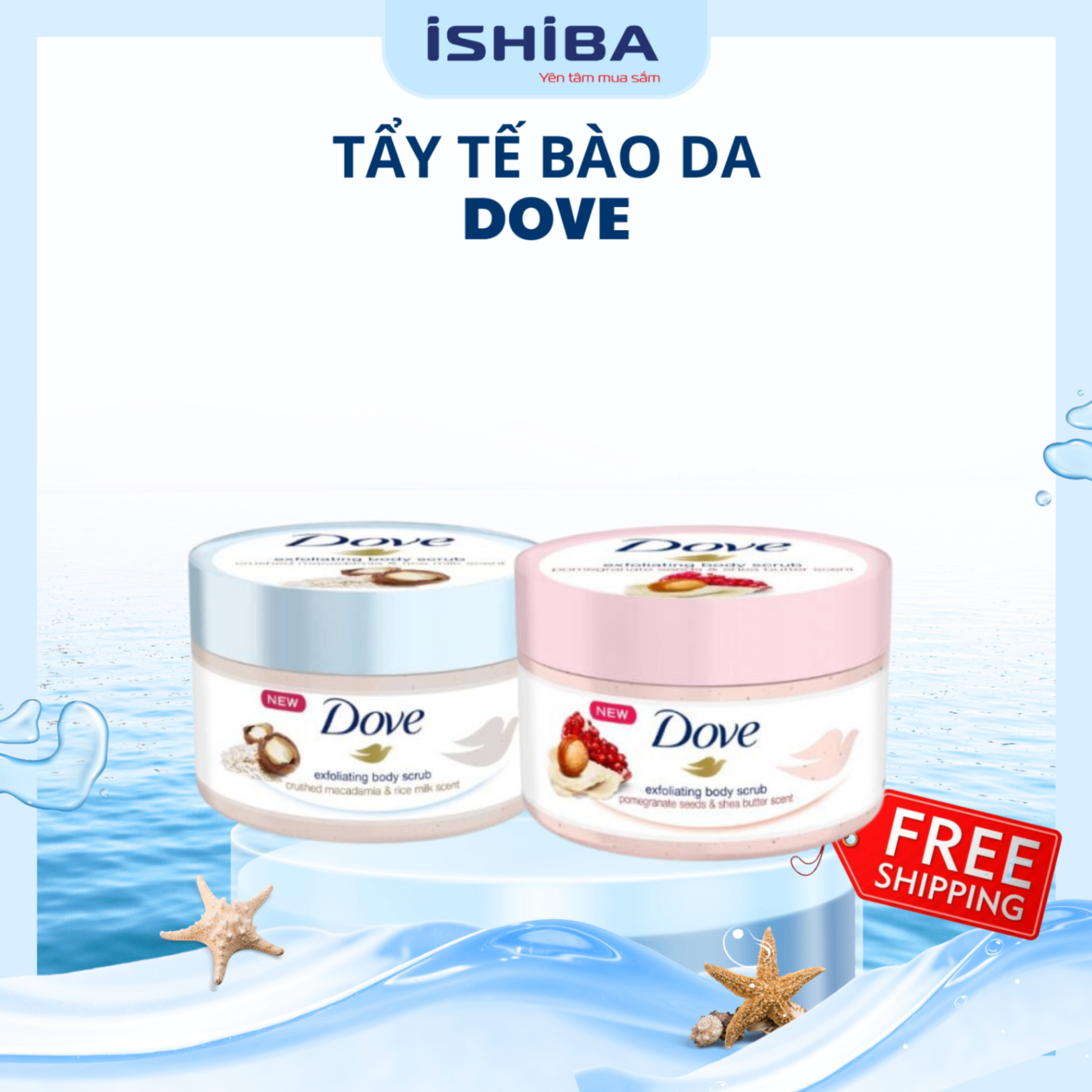 Tẩy Da Chết Toàn Thân Dove Creme Dusch Peeling