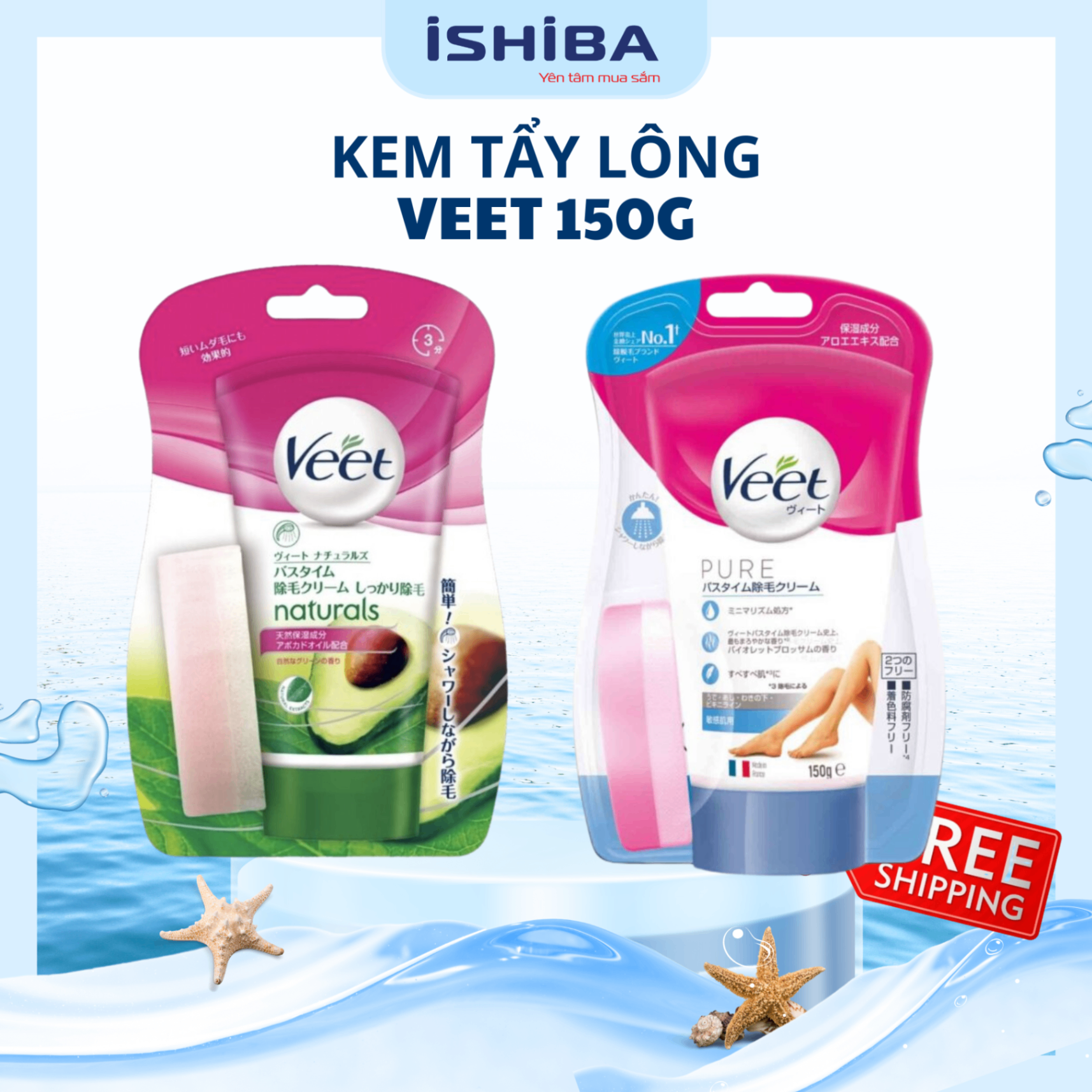 Kem tẩy lông Veet Nhật Bản 150gr