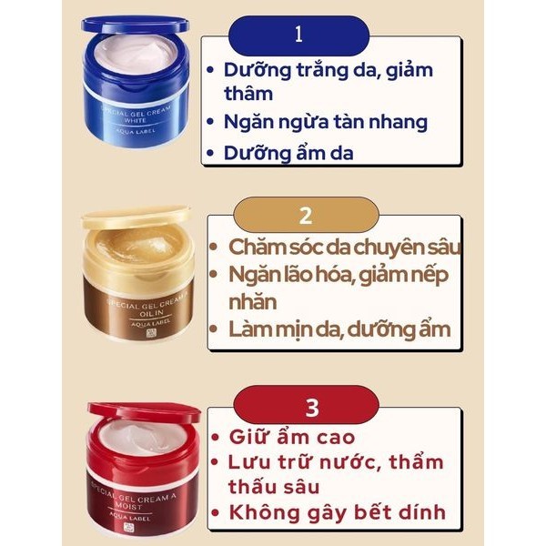 Kem dưỡng da 5 trong 1 Aqualabel Shiseido 90g Nhật Bản