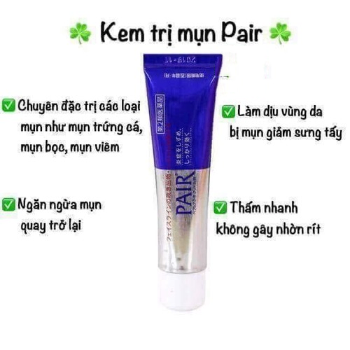 Kem trị mụn PAIR Nhật Bản 24gr (100/th)