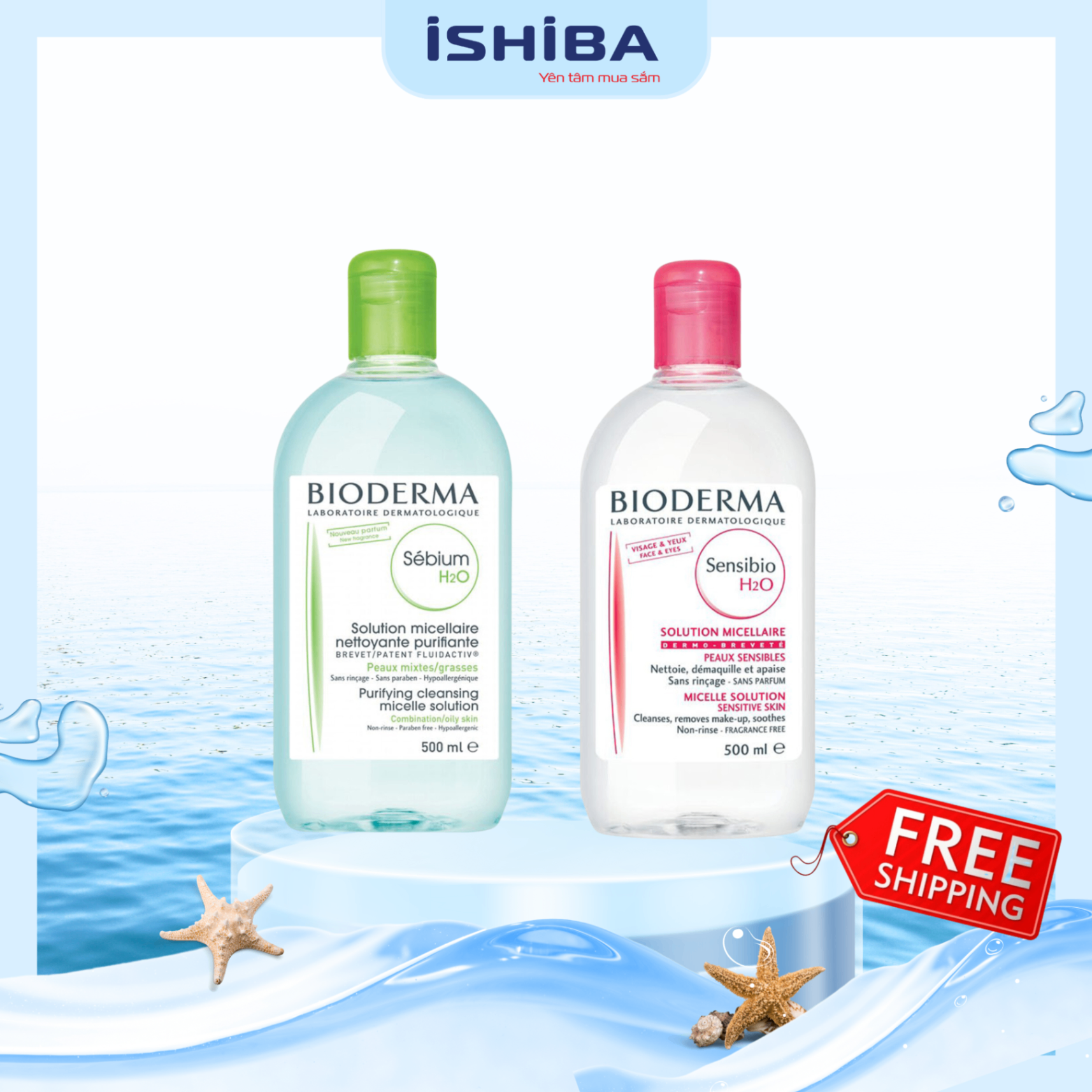Nước Tẩy trang Bioderma Pháp 500ml (t12)
