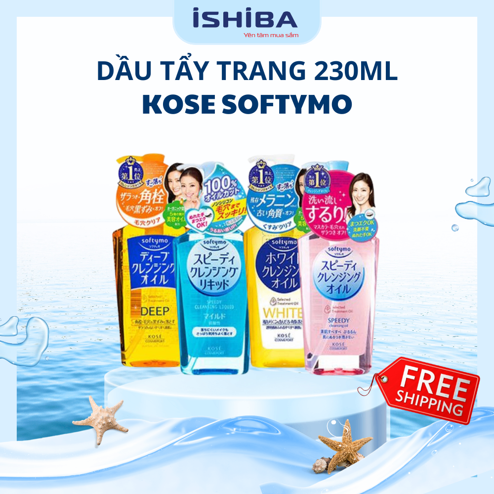 Dầu tẩy trang Kose Softymo Cleansing Oil 230ml Nhật Bản mới nhất