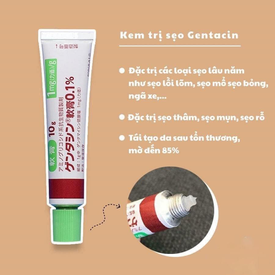 Kem Trị Sẹo Thâm Gentacin 0.1% Nhật Bản (300/th)