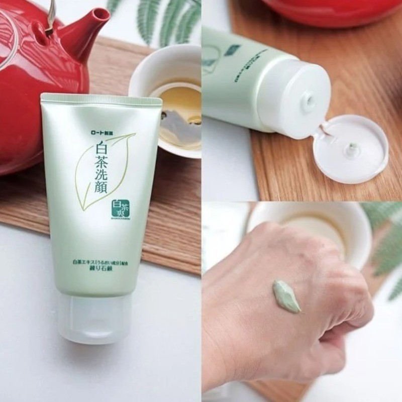 Sữa rửa mặt Rohto Shirochasou trà xanh Nhật Bản 120g (48/th)