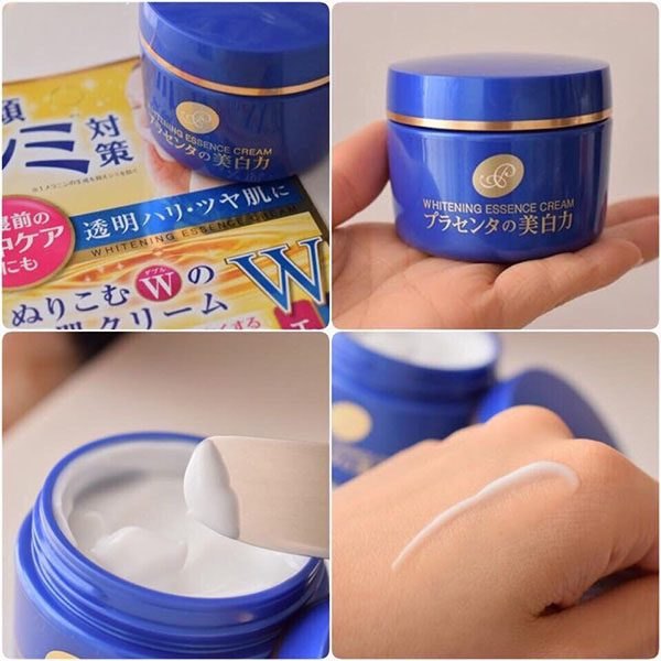 Kem dưỡng đêm Meishoku Whitening Essence Cream 55g Nhật Bản (36/th)