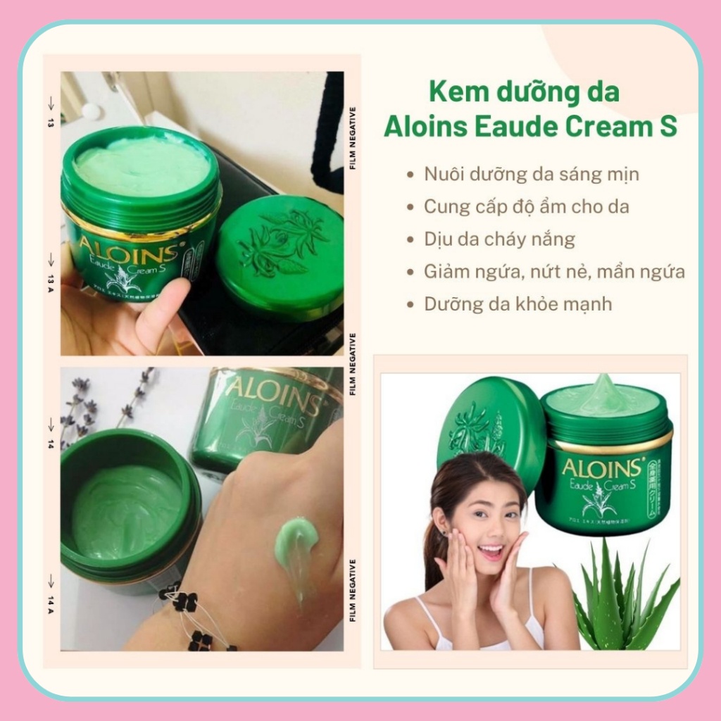 Kem lô hội nắp xanh Aloins Eaude Cream S 180g Nhật Bản (48/th)