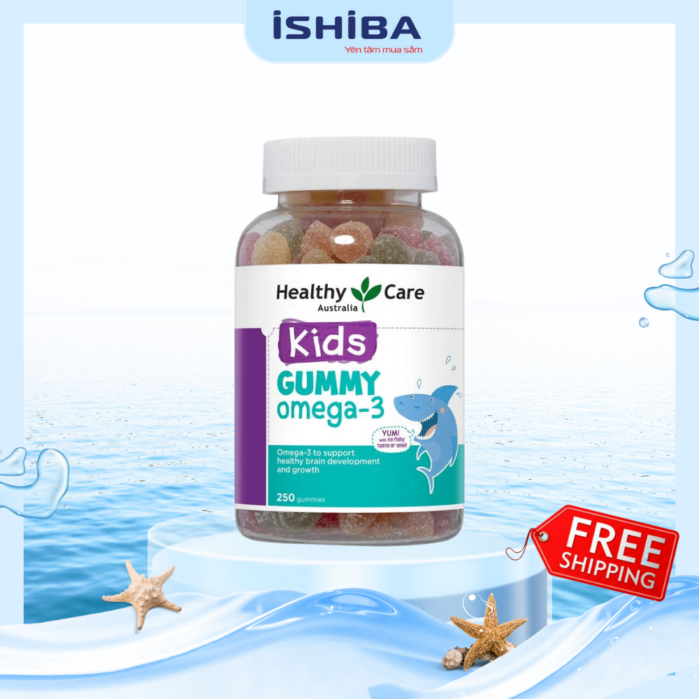 Kẹo Gummy Omega-3 Healthy Care cho bé (250 viên)