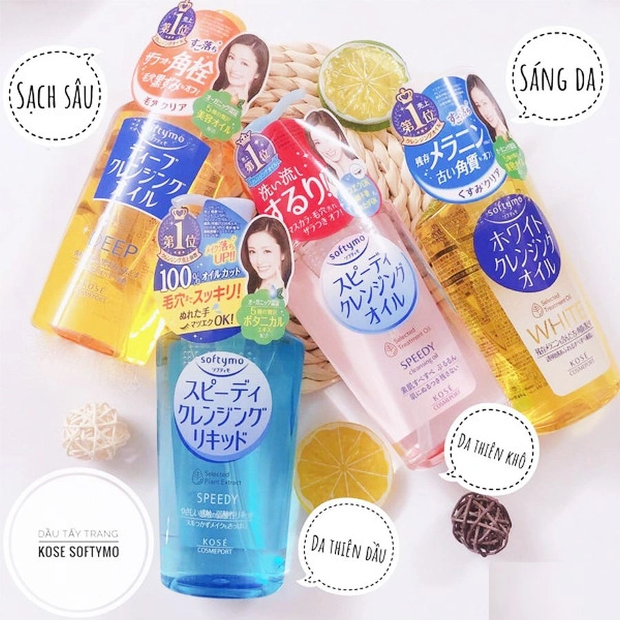 Dầu tẩy trang Kose Softymo Cleansing Oil 230ml Nhật Bản mới nhất