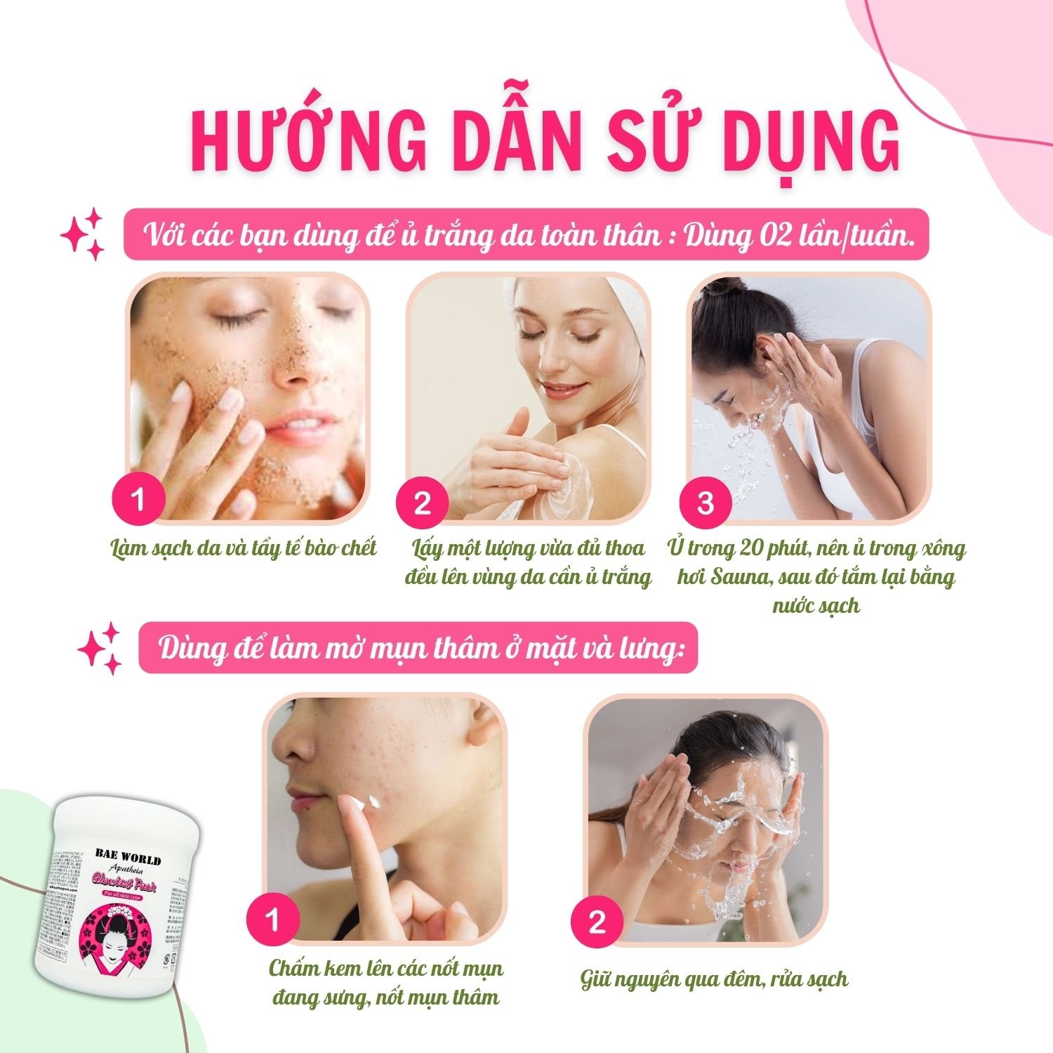 Kem Ủ trắng cô gái Nhật Apatheia Glowing pack (12/th)