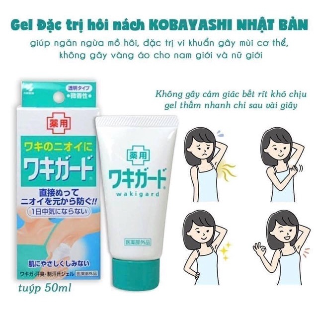 Gel đặc trị hôi nách, lăn nách Kobayashi Nhật (60/th)