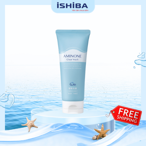 Sữa Rửa Mặt Cure Aminone Làm Sạch Sâu Giảm Mụn Đầu Đen Se Lỗ Chân Lông Nhật Bản Tuýp 130g