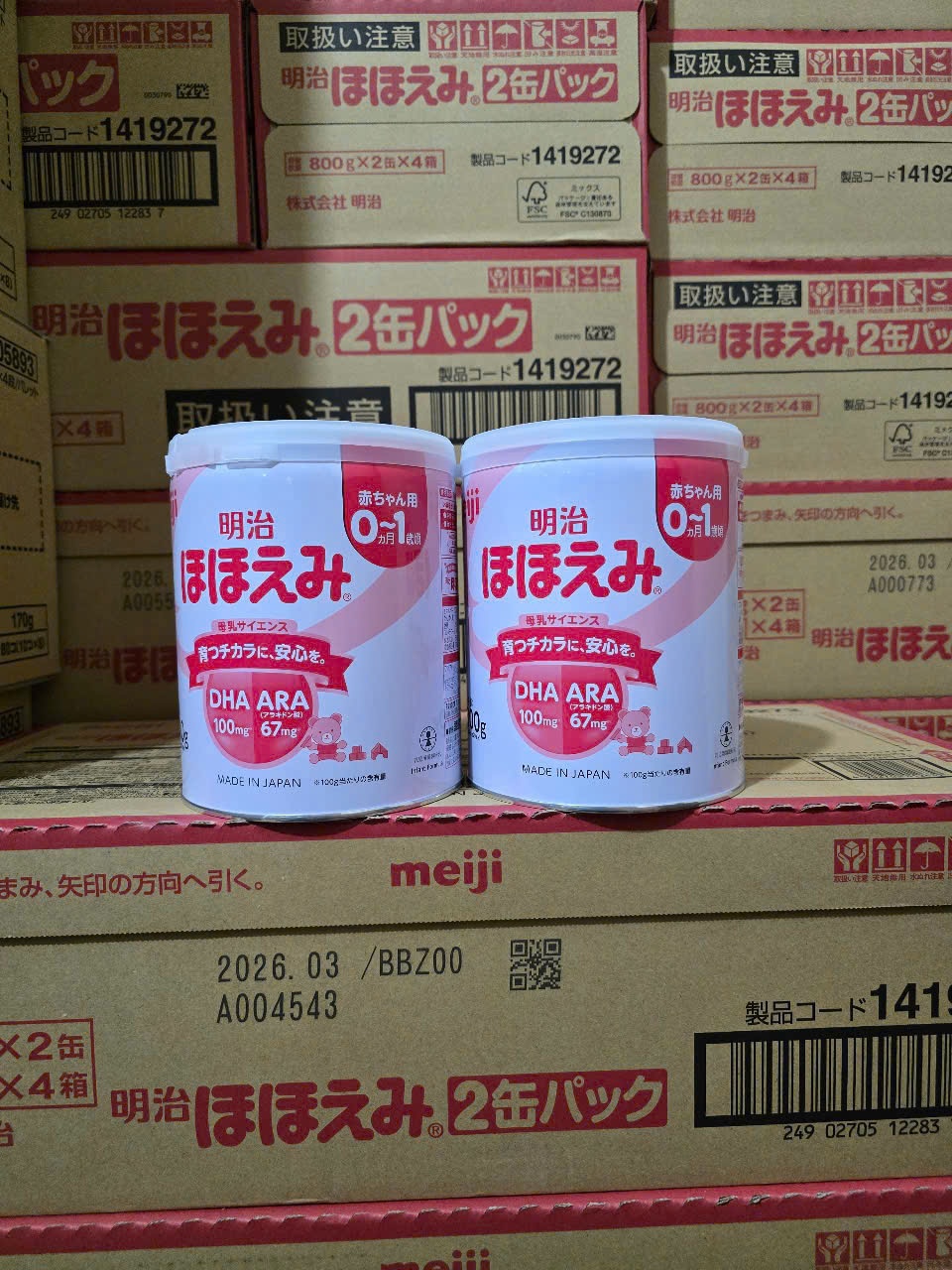 Sữa bột Meiji Lon số 0 và số 9 nội địa Nhật Bản 800Gr