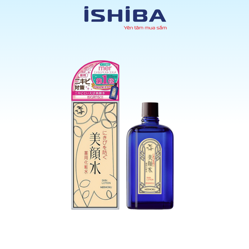 Nước hoa hồng/toner trị mụn Meishoku Bigansui Medicated Skin Lotion 90ml Nhật Bản(36/th)