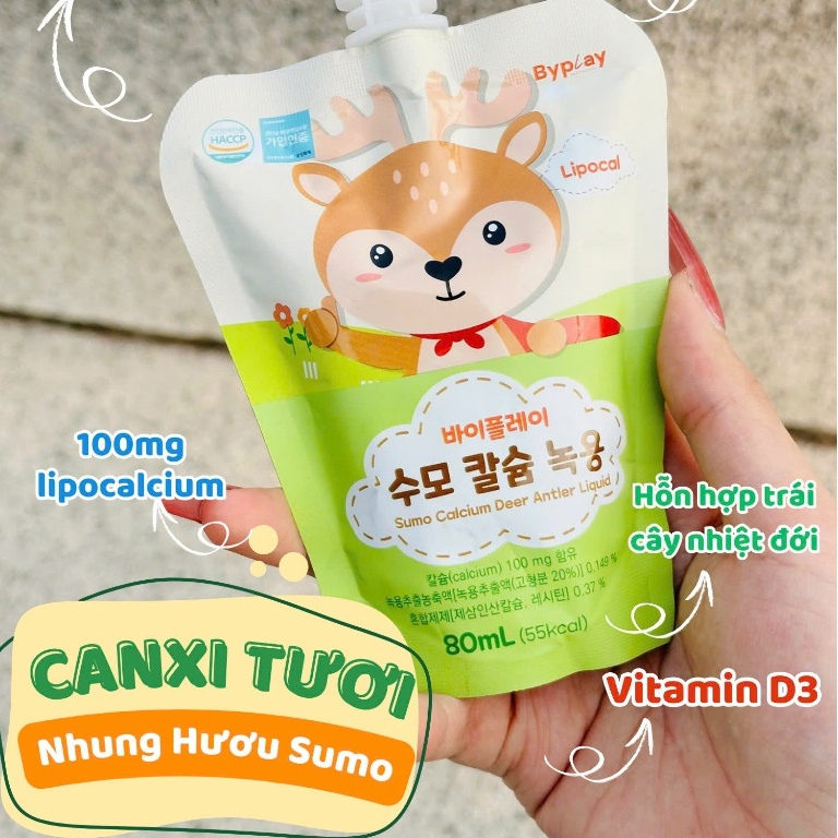 Nước gạc nhung Hươu 365 baby Hàn Quốc (nguyên hộp 10 gói)