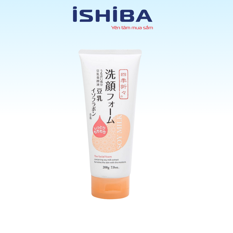 Sữa rửa mặt chiết xuất từ đậu nành Soy Milk The Facial Foam Nhật Bản 200g