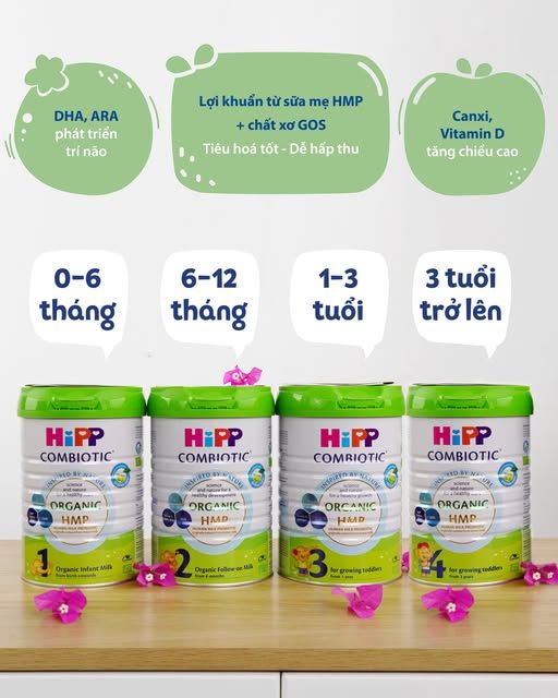 Sữa HiPP Organic Combiotic 800g của Đức