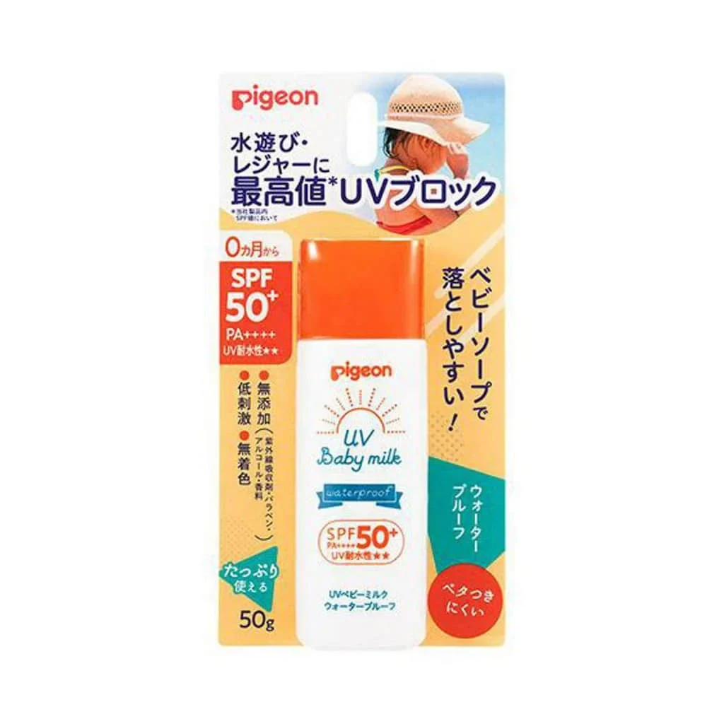 Kem chống nắng trẻ em Pigeon UV baby milk 50g SPF50+ PA++++ Nhật Bản (30/th)
