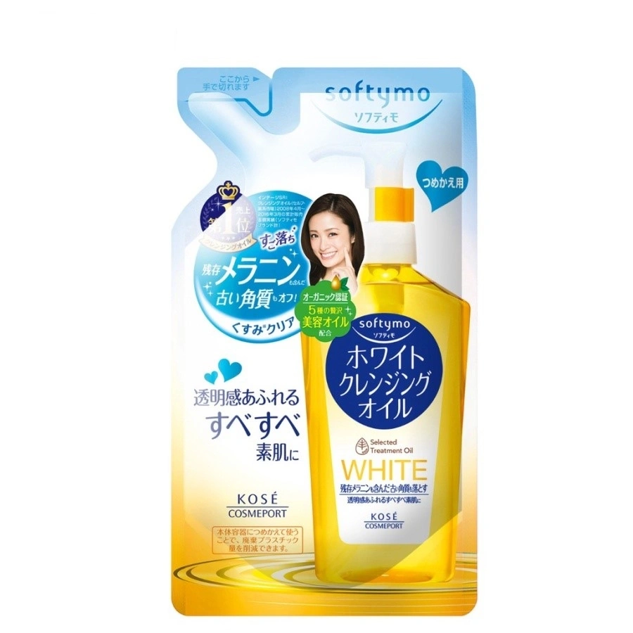 Dầu tẩy trang Kose Softymo Cleansing Oil 200ml Nhật Bản dạng túi - Túi White màu trắng