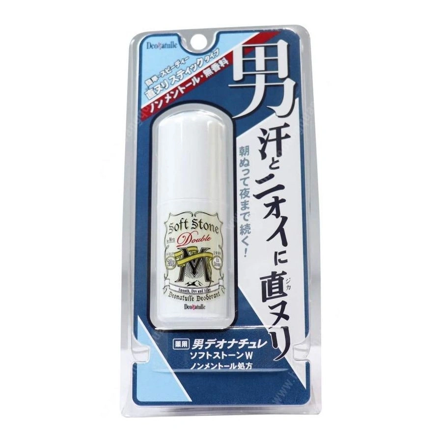 Lăn nách đá khoáng Deonatulle Soft Stone Double W 20g Nhật Bản