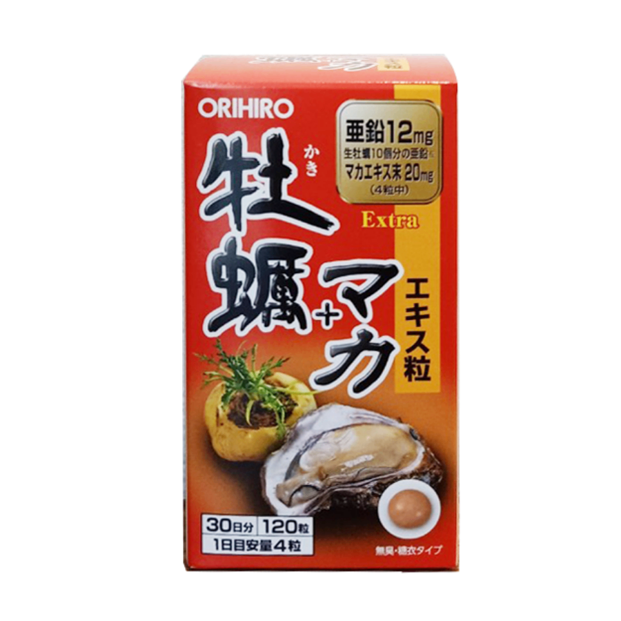 Tinh Chất Hàu Maca Tăng Cường Sinh Lý Orihiro 120 Viên Nhật Bản (24/th) - Hàu maca