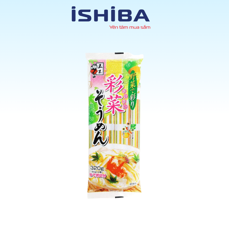 Mỳ Somen rau củ ngũ sắc Itsuki Nhật Bản 320g (20/th)