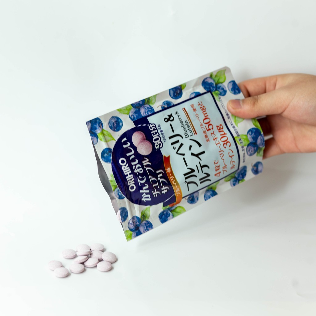 Viên uống Orihiro 120 viên Nhật Bản dạng túi (48/th) - Blueberry & Lutein T2/27