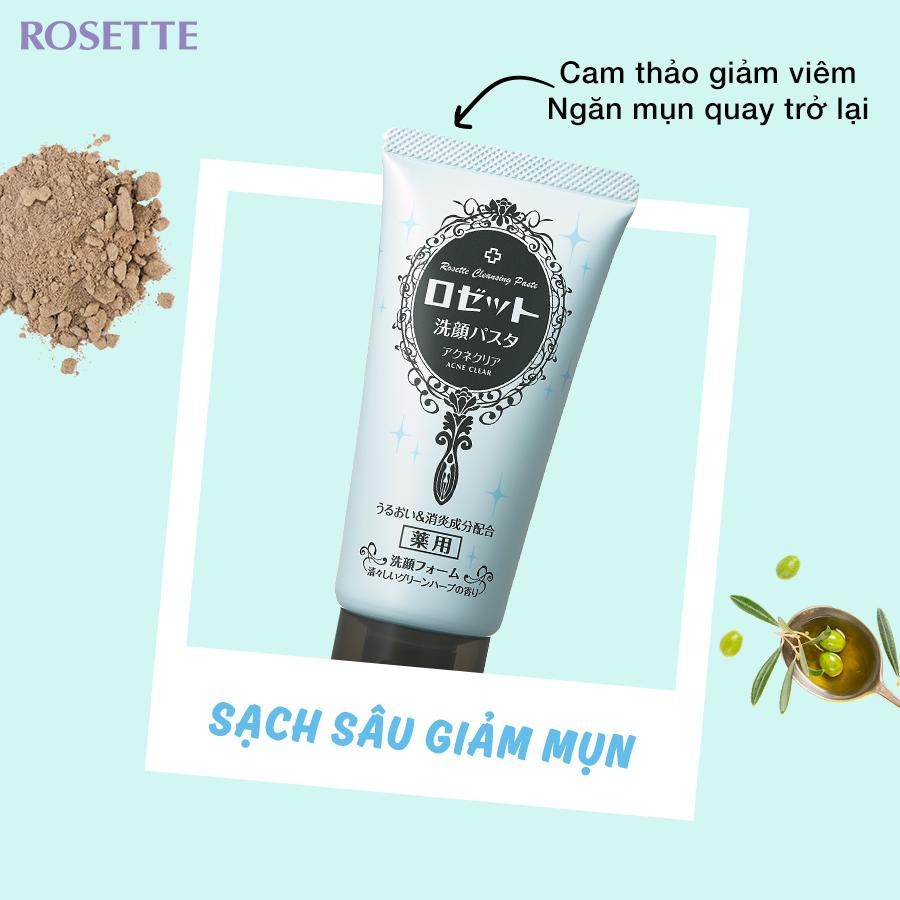 Sữa rửa mặt Rosette Cleansing Paste 80g của Nhật Bản