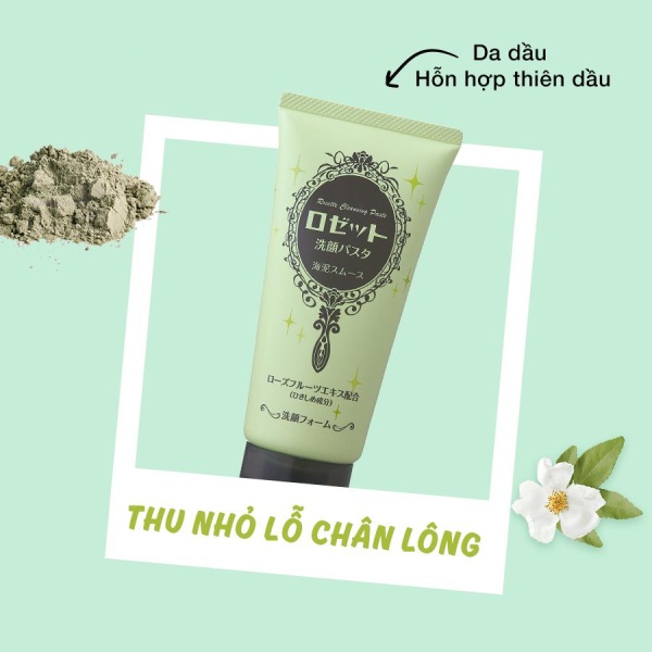Sữa rửa mặt Rosette Cleansing Paste 80g của Nhật Bản