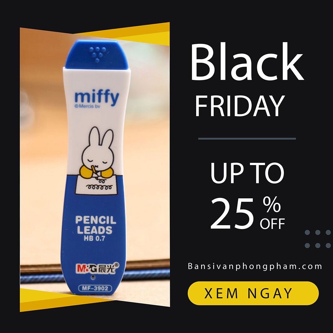 Black friday: thế giới văn phòng phẩm đồ dùng học tập giảm giá đến 25%