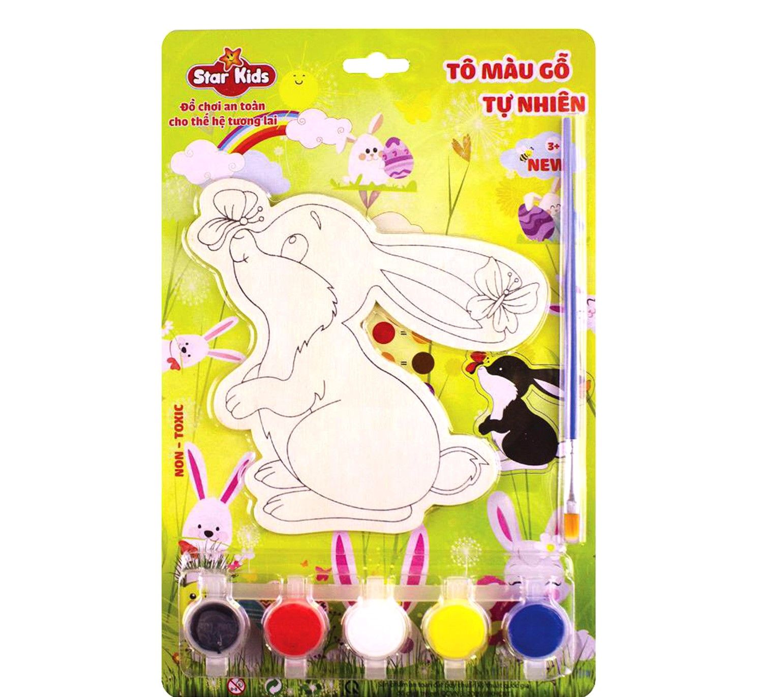 Bộ tô màu gỗ Star Kids giúp bé phát triển những kỹ năng về nhận biết màu sắc và sự khéo tay