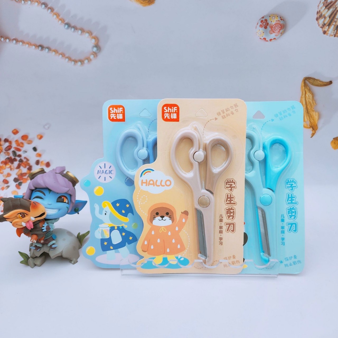 Kéo học sinh có nắp bảo vệ - Dễ thương, tiện lợi, an toàn cho trẻ | bansivanphongpham