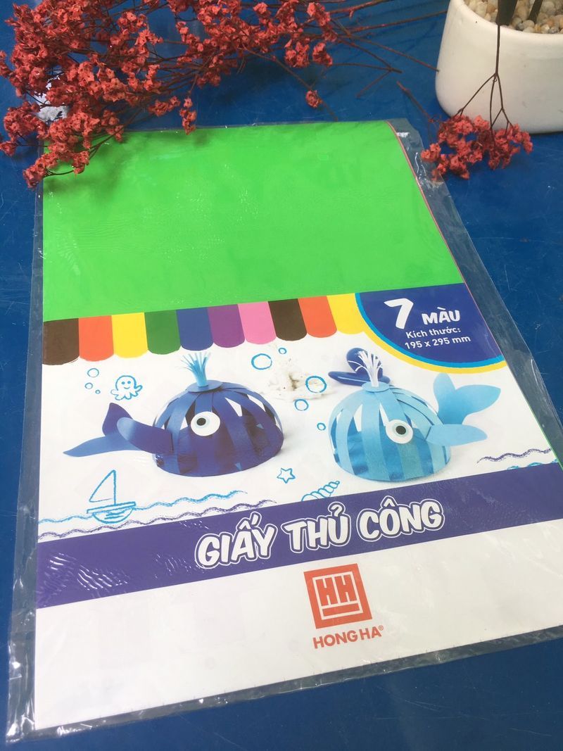 Giấy thủ công Hồng Hà ( 7 màu)